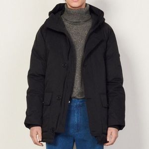 sandro paris Men’s Parka with Hood